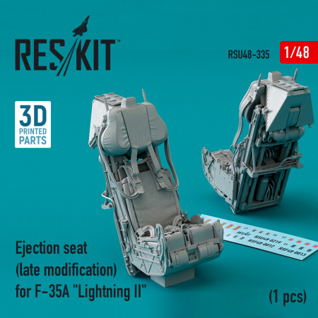 Shop Ejection seat (late modification) for F-35A "Lightning II" (3D Printed) (1/48) Scale Plastic Models Kits. Accessories and Resin Parts. Reskit online Store