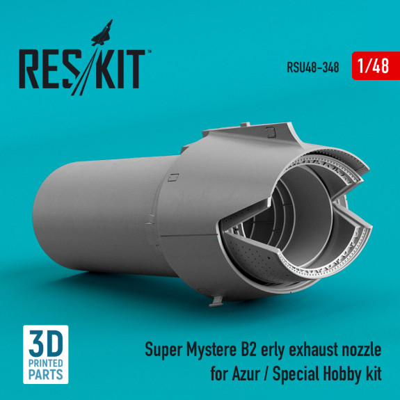 Shop Super Mystere B2 early exhaust nozzle for Azur / Special Hobby kit (3D Printed) (1/48) Scale Plastic Models Kits. Accessories and Resin Parts. Reskit online Store