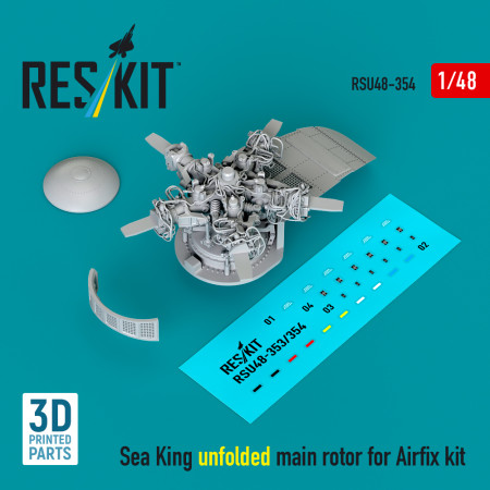 Купити Розгорнутий гвинт Sea King для набору Airfix (3D-друк) (1/48) Збірні пластикові моделі. Аксесуари та смоляні запчастини деталі. Інтернет магазин Reskit