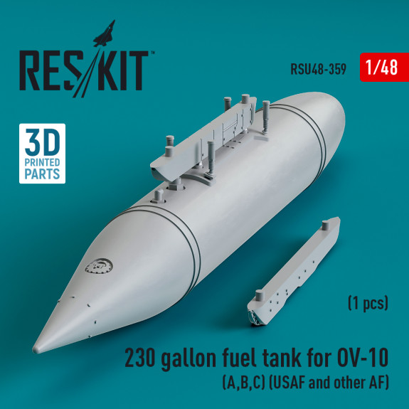 Shop 230 gallon centerline fuel tank for OV-10 (A,B,C) (USAF and other AF) (1 pcs) (3D Printed) (1/48) Scale Plastic Models Kits. Accessories and Resin Parts. Reskit online Store