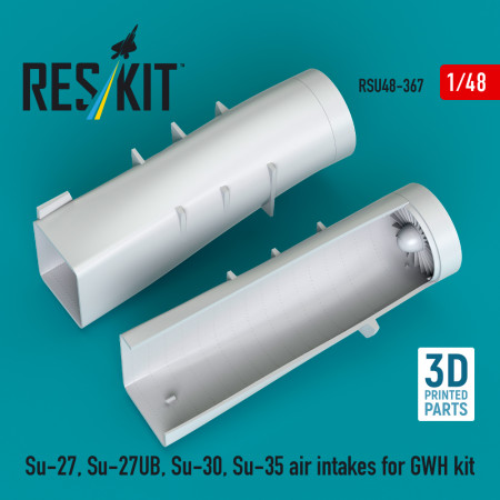 Shop Su-27, Su-27UB,30,35 air intakes for GWH kit (3D Printed) (1/48) Scale Plastic Models Kits. Accessories and Resin Parts. Reskit online Store