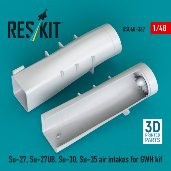 Shop Su-27, Su-27UB,30,35 air intakes for GWH kit (3D Printed) (1/48) Scale Plastic Models Kits. Accessories and Resin Parts. Reskit online Store