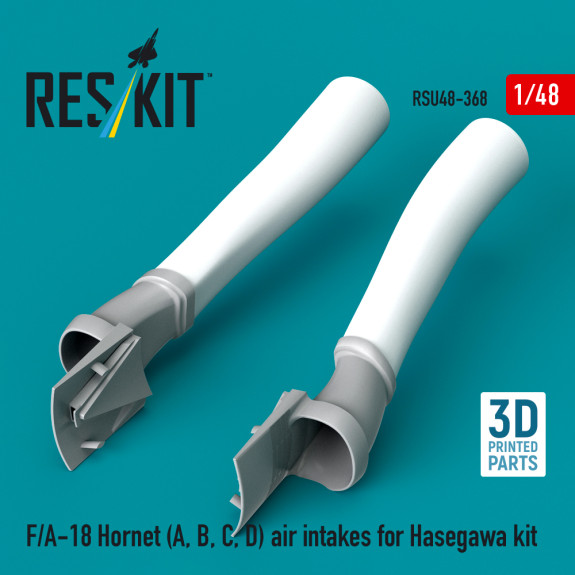 Купити F/A-18 Hornet (A, B, C, D) повітрозабірники для комплекту Hasegawa (3D-друк) (1/48) Збірні пластикові моделі. Аксесуари та смоляні запчастини деталі. Інтернет магазин Reskit