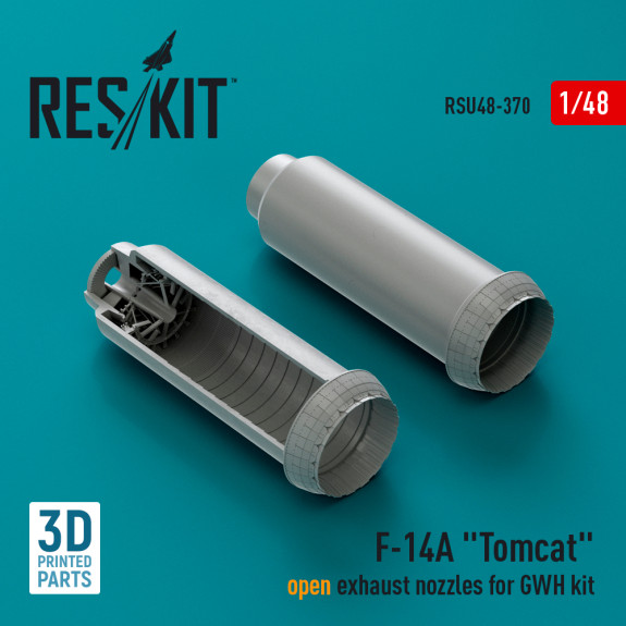 Shop F-14A "Tomcat" open exhaust nozzles for GWH kit (3D Printed) (1/48) Scale Plastic Models Kits. Accessories and Resin Parts. Reskit online Store