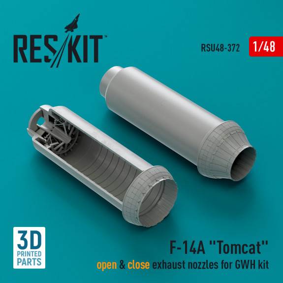 Shop F-14A "Tomcat" open & close exhaust nozzles for GWH kit (3D Printed) (1/48) Scale Plastic Models Kits. Accessories and Resin Parts. Reskit online Store