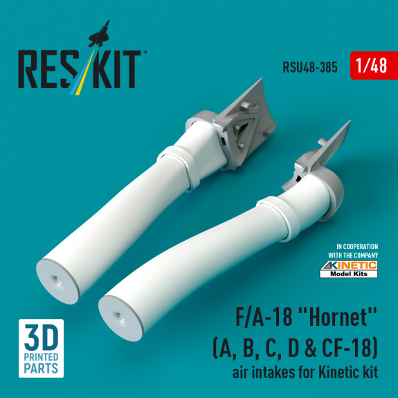 Shop F/A-18 "Hornet" (A, B, C, D & CF-18) air intakes for Kinetic kit (3D Printed) (1/48) Scale Plastic Models Kits. Accessories and Resin Parts. Reskit online Store