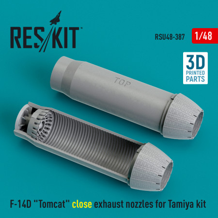Shop F-14D "Tomcat" close exhaust nozzles for Tamiya kit (3D Printed) (1/48) Scale Plastic Models Kits. Accessories and Resin Parts. Reskit online Store