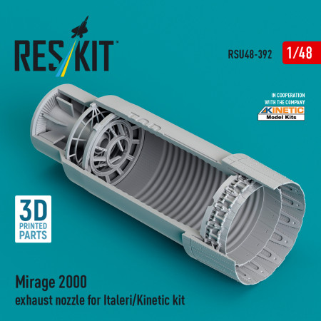 Shop Mirage 2000 exhaust nozzle for Italeri/Kinetic kit (3D Printed) (1/48) Scale Plastic Models Kits. Accessories and Resin Parts. Reskit online Store