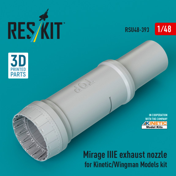 Mirage IIIE exhaust nozzle for Kinetic/Wingman Models kit (3D Printed) (1/48) Shop Mirage IIIE exhaust nozzle for Kinetic/Wingman Models kit (3D Printed) (1/48) Scale Plastic Models Kits. Accessories and Resin Parts. Reskit online Store