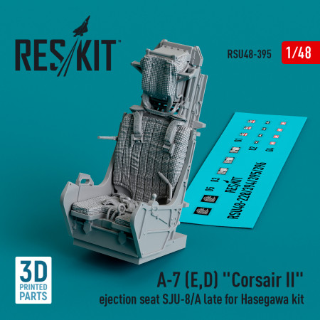 Shop A-7 (E,D) "Corsair II" ejection seat SJU-8/A late for Hasegawa kit (3D Printed) (1/48) Scale Plastic Models Kits. Accessories and Resin Parts. Reskit online Store