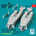 Shop B-1B "Lancer" nacelles with air intakes & early exhaust nozzles (сlosed engine bays) for Revell kit (3D Printed) (1/48) Scale Plastic Models Kits. Accessories and Resin Parts. Reskit online Store