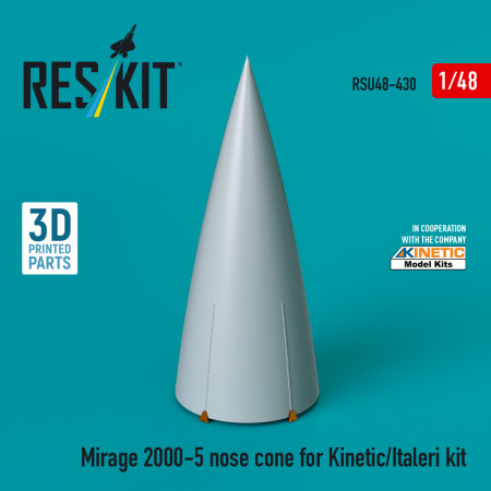 Mirage 2000-5 nose cone for Kinetic/Italeri kit (3D Printed) (1/48) Shop Mirage 2000-5 nose cone for Kinetic/Italeri kit (3D Printed) (1/48) Scale Plastic Models Kits. Accessories and Resin Parts. Reskit online Store