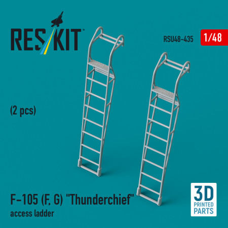 Shop F-105 (F, G) "Thunderchief" access ladders (2 pcs) (3D Printed) (1/48) Scale Plastic Models Kits. Accessories and Resin Parts. Reskit online Store