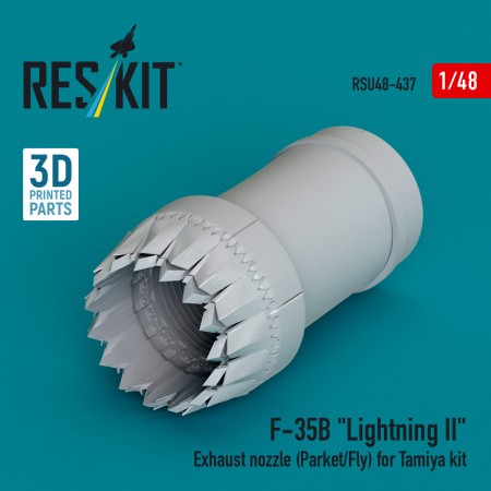 Shop ​F-35B "Lightning II" exhaust nozzle (Parked/Fly) for Tamiya kit (3D printed) (1/48) Scale Plastic Models Kits. Accessories and Resin Parts. Reskit online Store