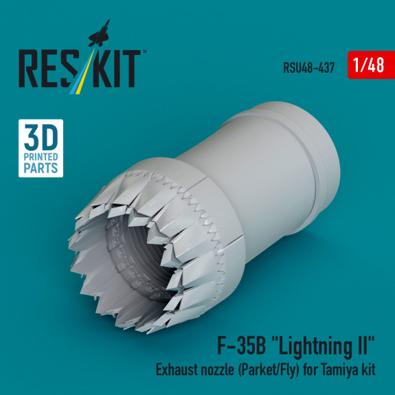 Shop ​F-35B "Lightning II" exhaust nozzle (Parked/Fly) for Tamiya kit (3D printed) (1/48) Scale Plastic Models Kits. Accessories and Resin Parts. Reskit online Store