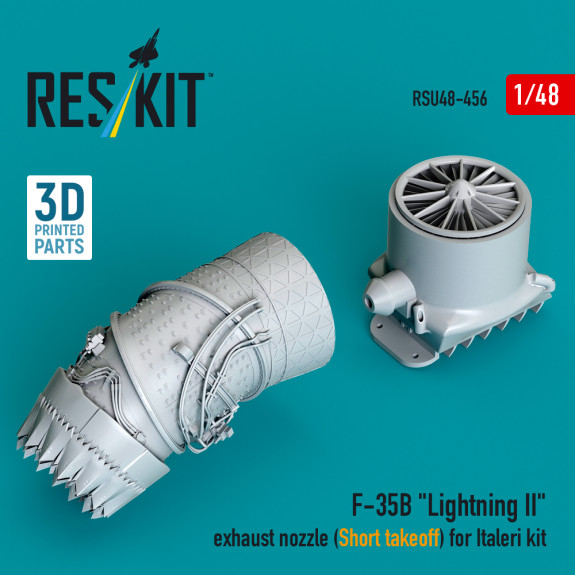 Shop F-35B "Lightning II" exhaust nozzle (Short takeoff) for Italeri kit (3D printed) (1/48) Scale Plastic Models Kits. Accessories and Resin Parts. Reskit online Store
