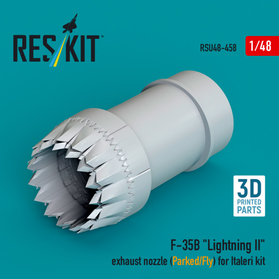 Shop F-35B "Lightning II" exhaust nozzle (Parked/Fly) for Italeri kit (3D printed) (1/48) Scale Plastic Models Kits. Accessories and Resin Parts. Reskit online Store