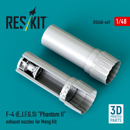 Shop F-4 (E, J, F, G, S) "Phantom II" exhaust nozzles for Meng kit (3D Printed) (1/48) Scale Plastic Models Kits. Accessories and Resin Parts. Reskit online Store