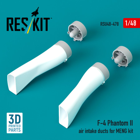 Shop F-4 Phantom II air intake ducts for MENG kit (3D Printed) (1/48) Scale Plastic Models Kits. Accessories and Resin Parts. Reskit online Store
