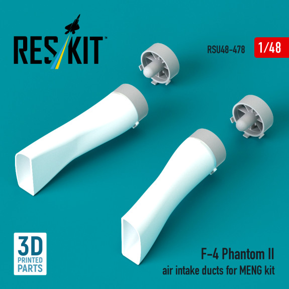 F-4 Phantom II air intake ducts for MENG kit (3D Printed) (1/48) Shop F-4 Phantom II air intake ducts for MENG kit (3D Printed) (1/48) Scale Plastic Models Kits. Accessories and Resin Parts. Reskit online Store