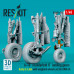 Shop A-10 "Thunderbolt II" landing gears (Early & Late) with weighted wheels set for GWH kit (Metal+3D Printed) (1/48) Scale Plastic Models Kits. Accessories and Resin Parts. Reskit online Store