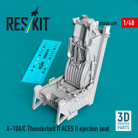 Shop A-10A/C Thunderbolt II ACES II ejection seat (3D Printed) (1/48) Scale Plastic Models Kits. Accessories and Resin Parts. Reskit online Store