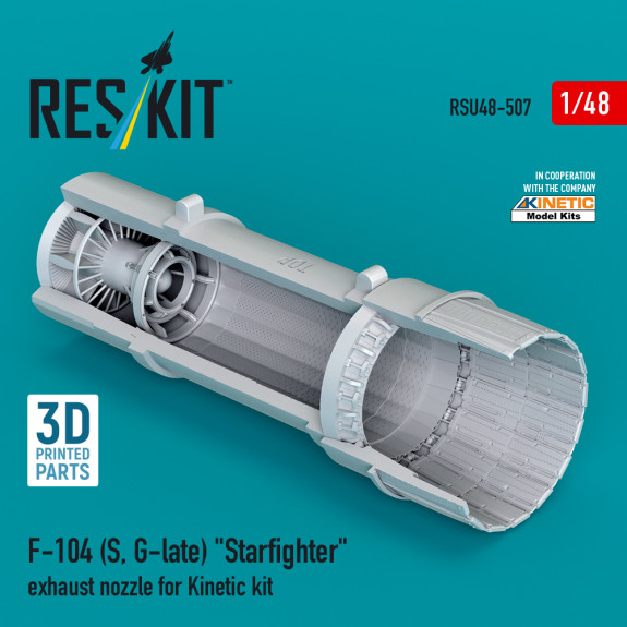 Shop F-104 (S, G-late) "Starfighter" exhaust nozzle for Kinetic kit (3D Printed) (1/48) Scale Plastic Models Kits. Accessories and Resin Parts. Reskit online Store