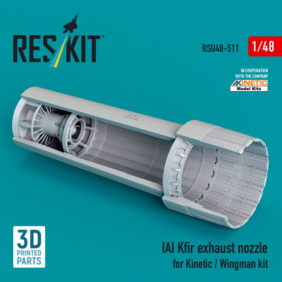 Shop IAI Kfir exhaust nozzle for Kinetic / Wingman kit (3D Printed) (1/48) Scale Plastic Models Kits. Accessories and Resin Parts. Reskit online Store