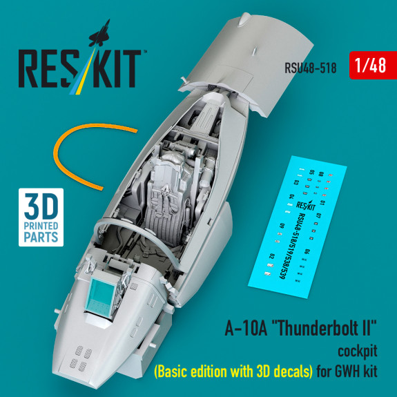 A-10A "Thunderbolt II" cockpit (Basic edition with 3D decals) for GWH kit (3D Printed) (1/48) Shop A-10A "Thunderbolt II" cockpit (Basic edition with 3D decals) for GWH kit (3D Printed) (1/48) Scale Plastic Models Kits. Accessories and Resin Parts. Reskit online Store