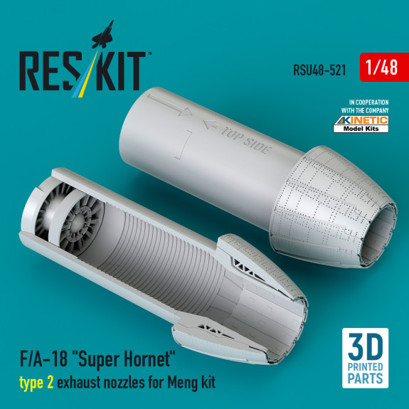 Shop F/A-18 "Super Hornet" type 2 exhaust nozzles for Meng kit (3D Printed) (1/48) Scale Plastic Models Kits. Accessories and Resin Parts. Reskit online Store