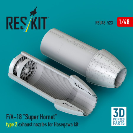 Shop F/A-18 "Super Hornet" type 2 exhaust nozzles for Hasegawa kit (3D Printed) (1/48) Scale Plastic Models Kits. Accessories and Resin Parts. Reskit online Store