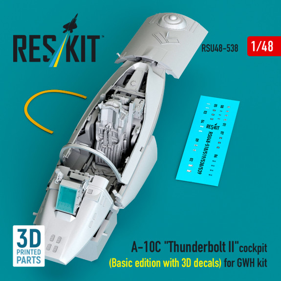 A-10C "Thunderbolt II" cockpit (Basic edition with 3D decals) for GWH kit (3D Printed) (1/48) Shop A-10C "Thunderbolt II" cockpit (Basic edition with 3D decals) for GWH kit (3D Printed) (1/48) Scale Plastic Models Kits. Accessories and Resin Parts. Reskit online Store