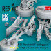 Shop A-10 "Thunderbolt II" landing gears (Early & Late) (in flight) with wheels set for Academy kit (3D Printed) (1/48) Scale Plastic Models Kits. Accessories and Resin Parts. Reskit online Store