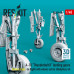 Shop A-10 "Thunderbolt II" landing gears (Early & Late) (in flight) with wheels set for HobbyBoss kit (3D Printed) (1/48) Scale Plastic Models Kits. Accessories and Resin Parts. Reskit online Store