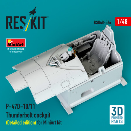 P-47D-10/11 Thunderbolt cockpit (Detailed edition) for MiniArt kit (3D Printed) (1/48) Shop P-47D-10/11 Thunderbolt cockpit (Detailed edition) for MiniArt kit (3D Printed) (1/48) Scale Plastic Models Kits. Accessories and Resin Parts. Reskit online Store