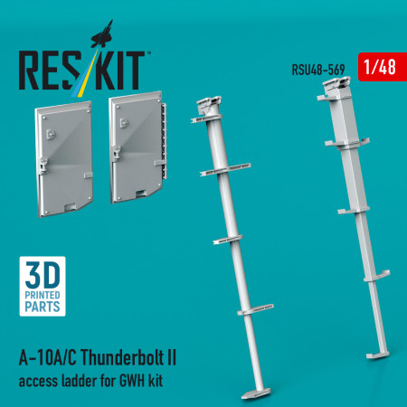 Shop A-10A/C Thunderbolt II access ladder for GWH kit  (3D Printed) (1/48) Scale Plastic Models Kits. Accessories and Resin Parts. Reskit online Store