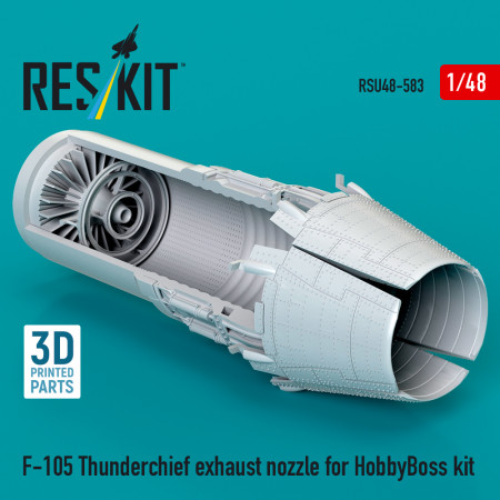 Shop F-105 Thunderchief exhaust nozzle for HobbyBoss kit (3D Printed) (1/48) Scale Plastic Models Kits. Accessories and Resin Parts. Reskit online Store