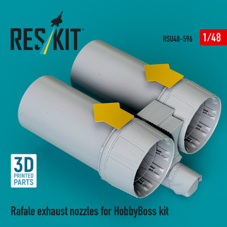 Shop Rafale exhaust nozzles for HobbyBoss kit (3D Printed) (1/48) Scale Plastic Models Kits. Accessories and Resin Parts. Reskit online Store