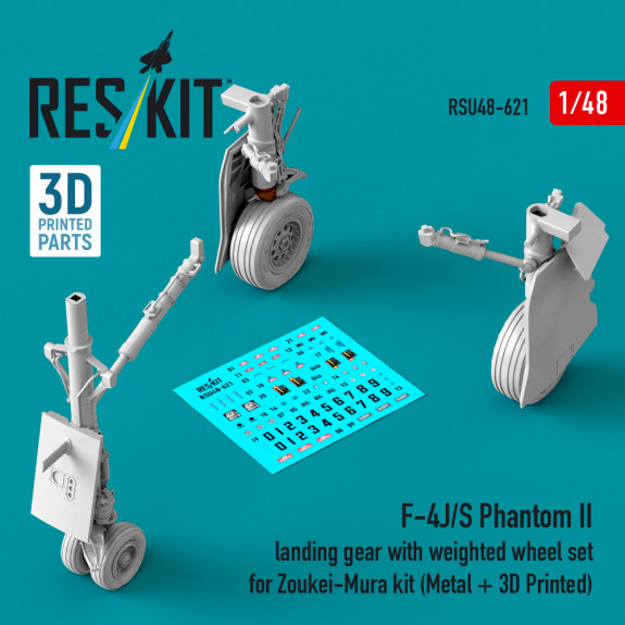 F-4J/S Phantom II landing gear with weighted wheel set for Zoukei-Mura kit (Metal + 3D Printed) (1/48) Shop F-4J/S Phantom II landing gear with weighted wheel set for Zoukei-Mura kit (Metal + 3D Printed) (1/48) Scale Plastic Models Kits. Accessories and Resin Parts. Reskit online Store