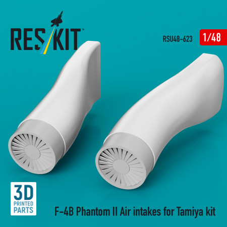 Shop F-4B Phantom II Air intakes for Tamiya kit (3D Printed) (1/48) Scale Plastic Models Kits. Accessories and Resin Parts. Reskit online Store