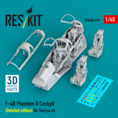 F-4B Phantom II Cockpit (Detailed edition) for Tamiya kit (3D Printed) (1/48) Shop F-4B Phantom II Cockpit (Detailed edition) for Tamiya kit (3D Printed) (1/48) Scale Plastic Models Kits. Accessories and Resin Parts. Reskit online Store