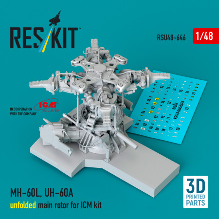 MH-60L, UH-60A, unfolded main rotor for ICM kit (3D Printed) (1/48) Shop MH-60L, UH-60A, unfolded main rotor for ICM kit (3D Printed) (1/48) Scale Plastic Models Kits. Accessories and Resin Parts. Reskit online Store
