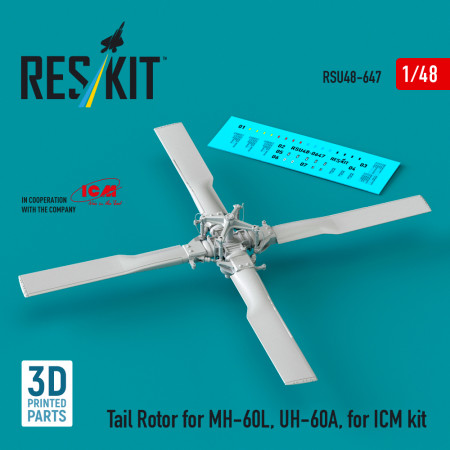 MH-60L, UH-60A хвостовий ротор для набору ICM (3Д-друк) (1/48) Купити MH-60L, UH-60A хвостовий ротор для набору ICM (3Д-друк) (1/48) Збірні пластикові моделі. Аксесуари та смоляні запчастини деталі. Інтернет магазин Reskit