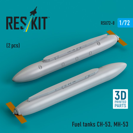Shop Fuel tanks СН-53 (2 pcs) (3D Printed) (1/72) Scale Plastic Models Kits. Accessories and Resin Parts. Reskit online Store