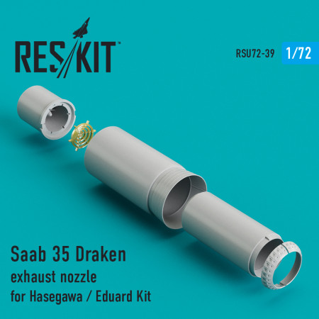 Shop J-35 "Draken" exhaust nozzle for Hasegawa/Revell kits (1/72) Scale Plastic Models Kits. Accessories and Resin Parts. Reskit online Store