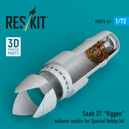 Shop Saab 37 "Viggen" exhaust nozzle for Special Hobby kit (3D Printed) (1/72) Scale Plastic Models Kits. Accessories and Resin Parts. Reskit online Store