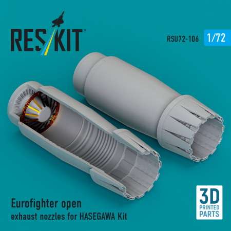 Shop Eurofighter open exhaust nozzles for Hasegawa kit (3D Printed) (1/72) Scale Plastic Models Kits. Accessories and Resin Parts. Reskit online Store