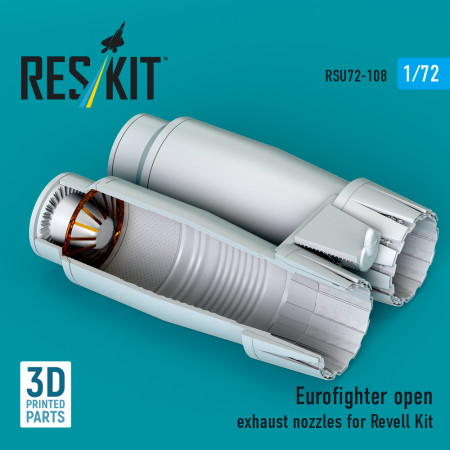 Shop Eurofighter open exhaust nozzles for Revell kit (3D Printed) (1/72) Scale Plastic Models Kits. Accessories and Resin Parts. Reskit online Store