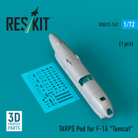 Shop TARPS pod for F-14 "Tomcat" (1 pcs) (3D Printed) (1/72) Scale Plastic Models Kits. Accessories and Resin Parts. Reskit online Store