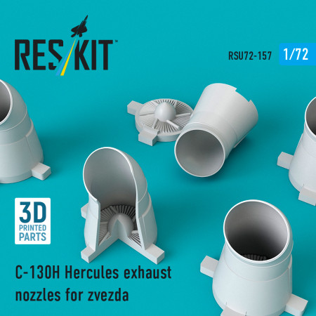 Shop C-130H "Hercules" exhaust nozzles for Zvezda kit (3D Printed) (1/72) Scale Plastic Models Kits. Accessories and Resin Parts. Reskit online Store